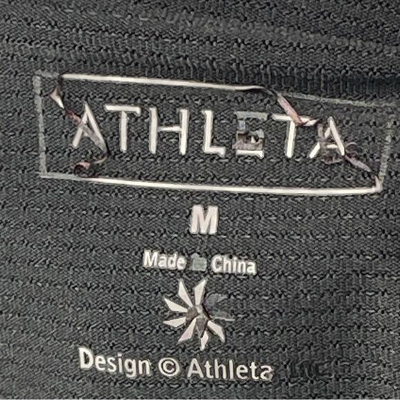 Athleta Runabout Wide Leg Flare Yoga Sporty Gym Pants Stretch Black Size Medium - Picture 10 of 10